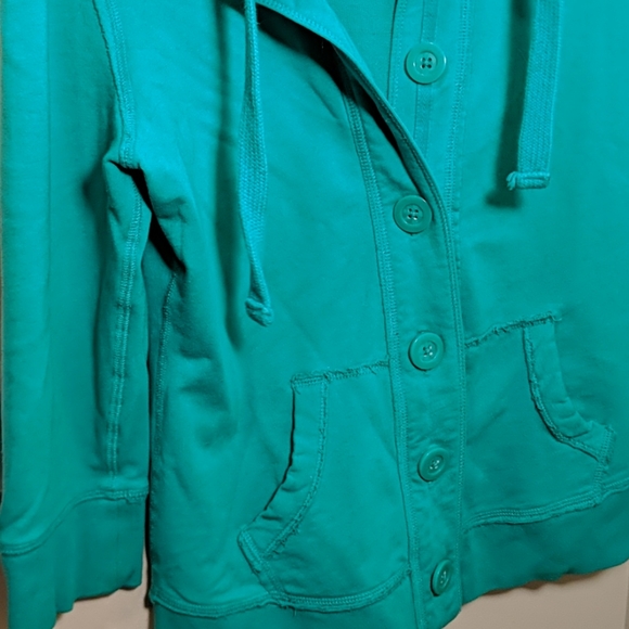 Green high necked sweat shirt - Picture 3 of 4